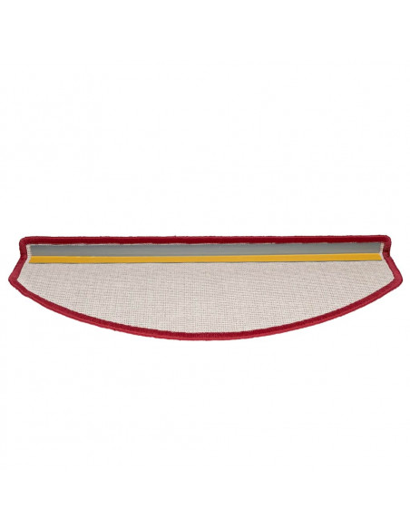 Tappetini per Scale 30 pz Rosso Bordò 65x24x4 cm