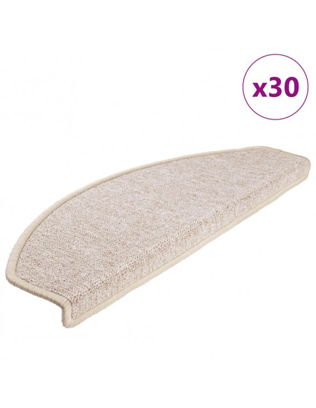 Tappetini per Scale 30 pz Tortora 65x24x4 cm