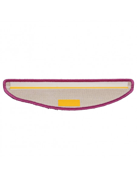 Tappetini per scale 30 pz 56x17x3 cm Viola Semicircolari