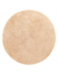 Tappeto Shaggy a Pelo Lungo NAVARRA Beige 100x100 cm poliestere 2