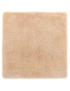 Tappeto Shaggy a Pelo Lungo NAVARRA Beige 160x160 cm poliestere 2
