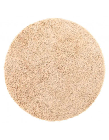 Tappeto Shaggy a Pelo Lungo NAVARRA Beige 200x200 cm poliestere