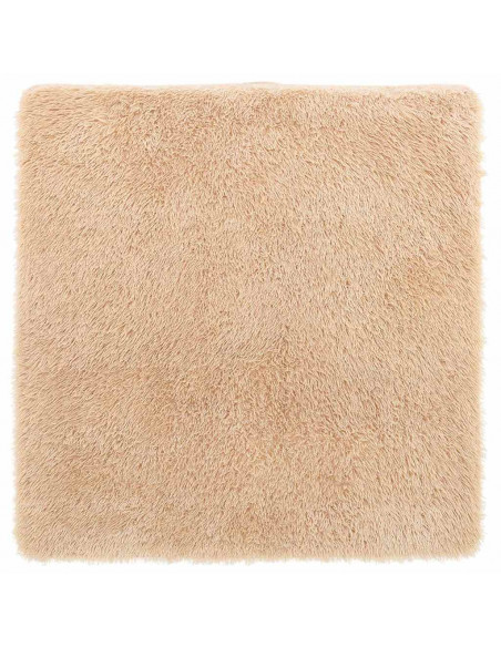 Tappeto Shaggy a Pelo Lungo NAVARRA Beige 200x200 cm poliestere