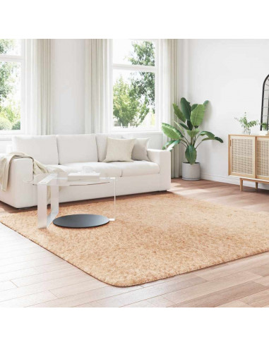 Tappeto Shaggy a Pelo Lungo NAVARRA Beige 240x240 cm poliestere