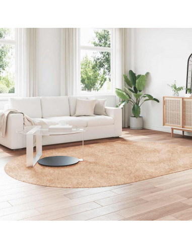 Tappeto Shaggy a Pelo Lungo NAVARRA Beige 300x200 cm poliestere