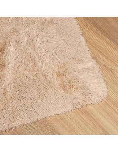 Tappeto Shaggy a Pelo Lungo NAVARRA Beige 60x100 cm poliestere