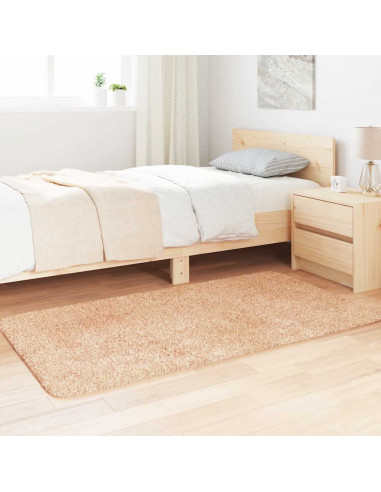Tappeto Shaggy a Pelo Lungo NAVARRA Beige 80x150 cm poliestere