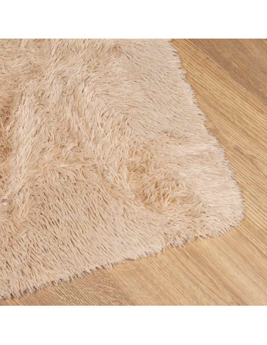 Tappeto Shaggy a Pelo Lungo NAVARRA Beige 80x150 cm poliestere