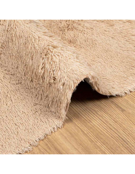 Tappeto Shaggy a Pelo Lungo NAVARRA Beige 80x150 cm poliestere