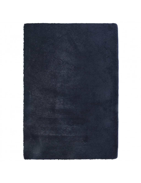 Tappeto Shaggy a Pelo Lungo NAVARRA Blu Marino 120x170 cm