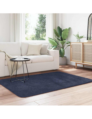 Tappeto Shaggy a Pelo Lungo NAVARRA Blu Marino 120x170 cm