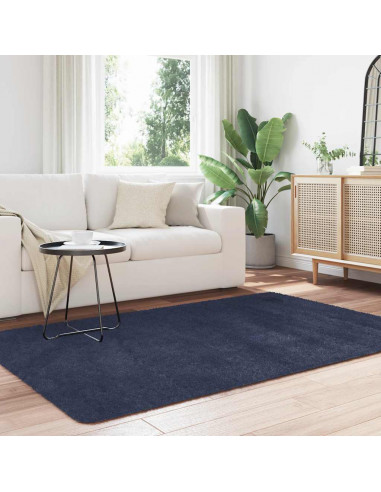 Tappeto Shaggy a Pelo Lungo NAVARRA Blu Marino 130x200 cm