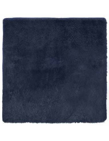 Tappeto Shaggy a Pelo Lungo NAVARRA Blu Marino 160x160 cm