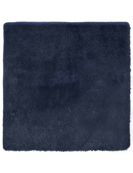Tappeto Shaggy a Pelo Lungo NAVARRA Blu Marino 160x160 cm