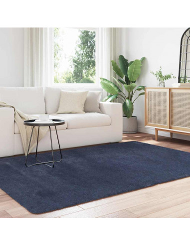 Tappeto Shaggy a Pelo Lungo NAVARRA Blu Marino 160x230 cm