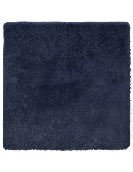 Tappeto Shaggy a Pelo Lungo NAVARRA Blu Marino 200x200 cm