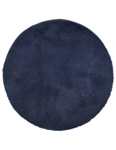 Tappeto Shaggy a Pelo Lungo NAVARRA Blu Marino 240x240 cm