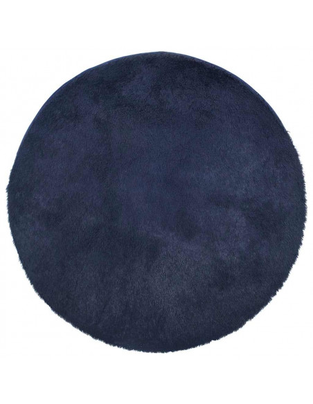 Tappeto Shaggy a Pelo Lungo NAVARRA Blu Marino 240x240 cm
