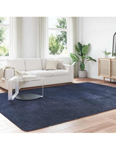 Tappeto Shaggy a Pelo Lungo NAVARRA Blu Marino 240x340 cm