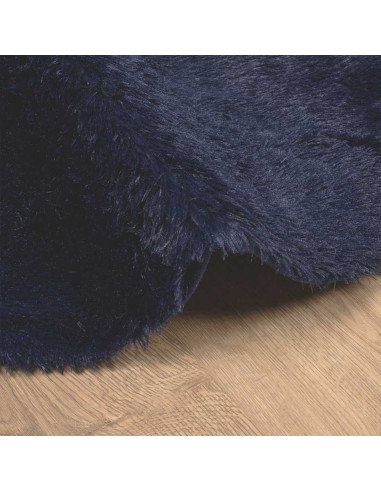 Tappeto Shaggy a Pelo Lungo NAVARRA Blu Marino 300x200 cm