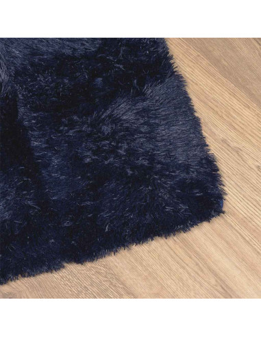 Tappeto Shaggy a Pelo Lungo NAVARRA Blu Marino 60x100 cm
