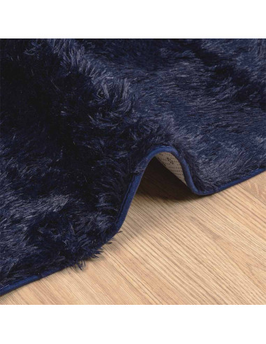 Tappeto Shaggy a Pelo Lungo NAVARRA Blu Marino 80x150 cm