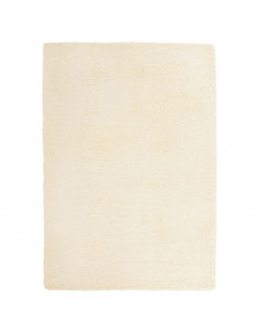 Tappeto Shaggy a Pelo Lungo NAVARRA Crema 120x170 cm poliestere 2