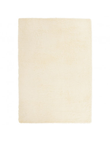 Tappeto Shaggy a Pelo Lungo NAVARRA Crema 120x170 cm poliestere