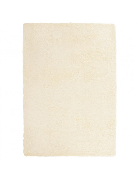 Tappeto Shaggy a Pelo Lungo NAVARRA Crema 120x170 cm poliestere