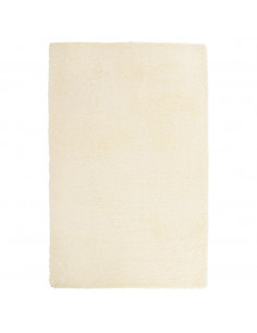 Tappeto Shaggy a Pelo Lungo NAVARRA Crema 130x200 cm poliestere 2