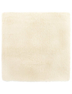 Tappeto Shaggy a Pelo Lungo NAVARRA Crema 160x160 cm poliestere 2