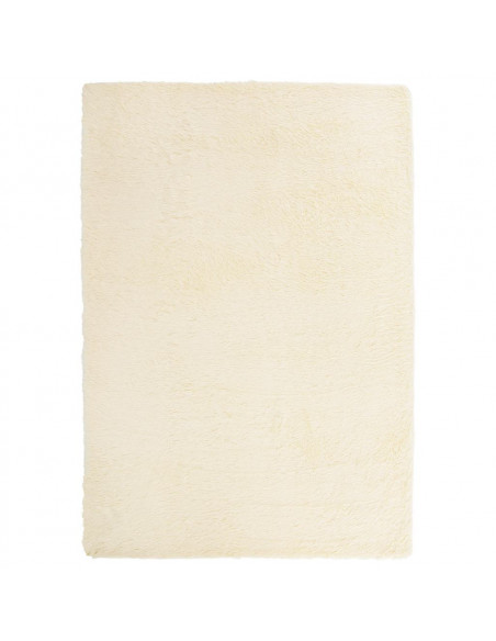 Tappeto Shaggy a Pelo Lungo NAVARRA Crema 160x230 cm poliestere