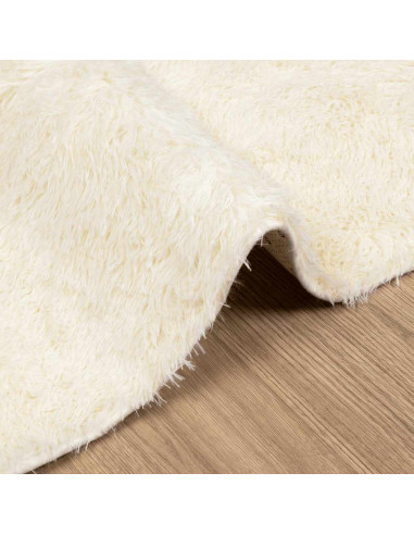 Tappeto Shaggy a Pelo Lungo NAVARRA Crema 200x290 cm poliestere