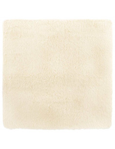 Tappeto Shaggy a Pelo Lungo NAVARRA Crema 240x240 cm poliestere 2