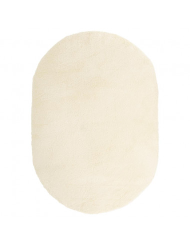 Tappeto Shaggy a Pelo Lungo NAVARRA Crema 300x200 cm poliestere