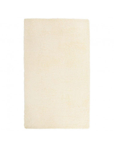 Tappeto Shaggy a Pelo Lungo NAVARRA Crema 60x100 cm poliestere