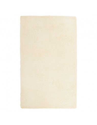 Tappeto Shaggy a Pelo Lungo NAVARRA Crema 80x150 cm poliestere
