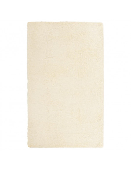 Tappeto Shaggy a Pelo Lungo NAVARRA Crema 80x150 cm poliestere