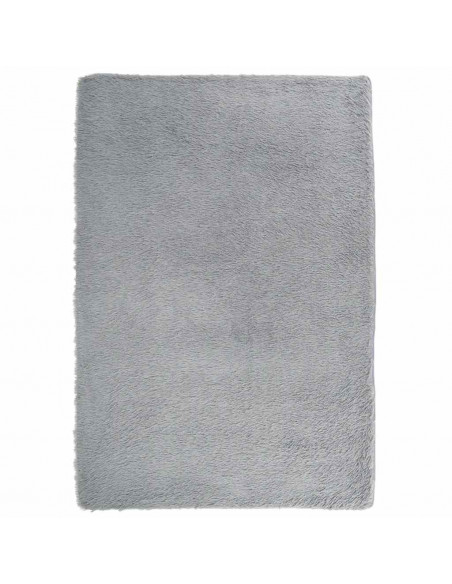Tappeto Shaggy a Pelo Lungo NAVARRA Grigio Argento 120x170cm