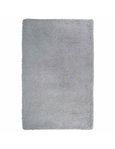 Tappeto Shaggy a Pelo Lungo NAVARRA Grigio Argento 130x200cm
