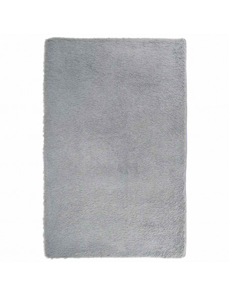 Tappeto Shaggy a Pelo Lungo NAVARRA Grigio Argento 130x200cm