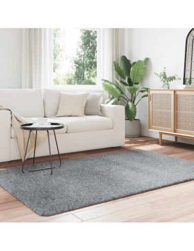 Tappeto Shaggy a Pelo Lungo NAVARRA Grigio Argento 130x200cm