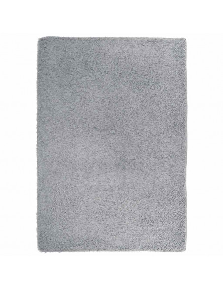 Tappeto Shaggy a Pelo Lungo NAVARRA Grigio Argento 160x230cm
