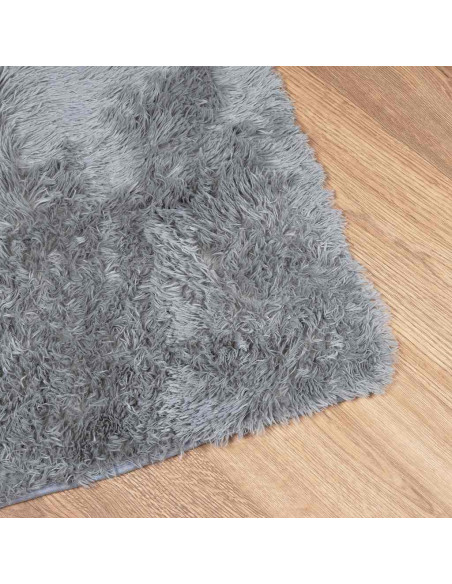 Tappeto Shaggy a Pelo Lungo NAVARRA Grigio Argento 160x230cm