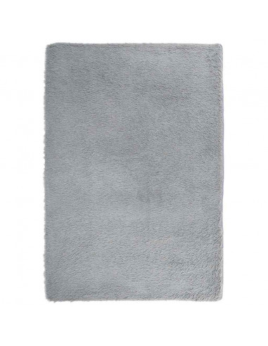 Tappeto Shaggy a Pelo Lungo NAVARRA Grigio Argento 200x290cm