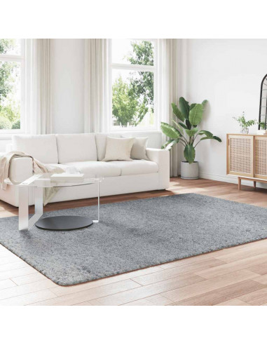 Tappeto Shaggy a Pelo Lungo NAVARRA Grigio Argento 200x290cm