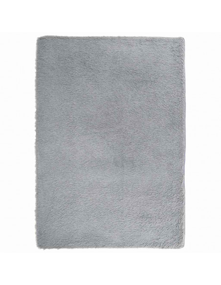 Tappeto Shaggy a Pelo Lungo NAVARRA Grigio Argento 240x340cm
