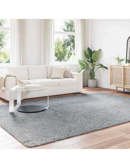 Tappeto Shaggy a Pelo Lungo NAVARRA Grigio Argento 240x340cm