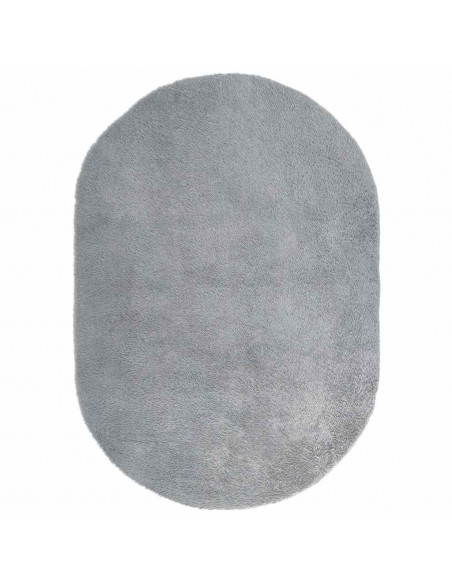 Tappeto Shaggy a Pelo Lungo NAVARRA Grigio Argento 300x200 cm