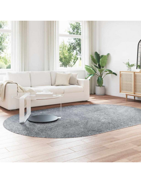 Tappeto Shaggy a Pelo Lungo NAVARRA Grigio Argento 300x200 cm